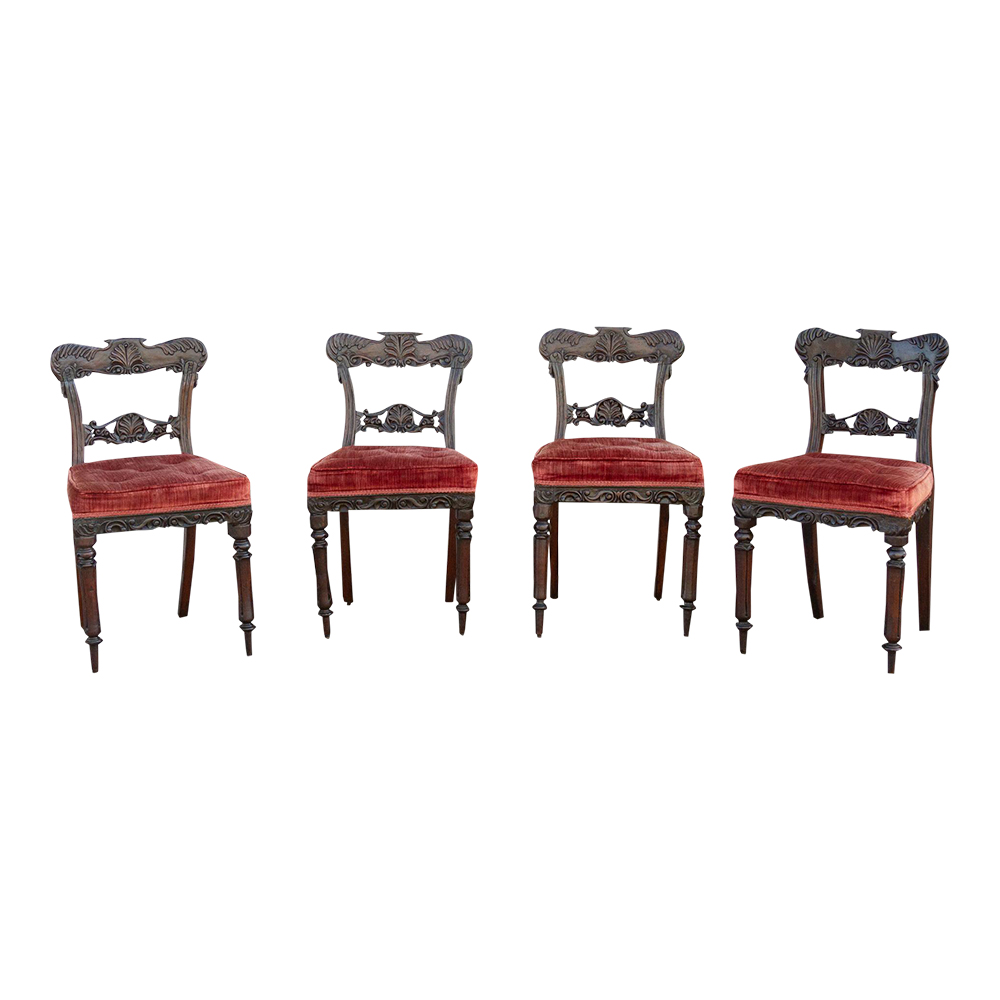 Set of Four, Rosewood Anglo-Indian Chair~P77650556