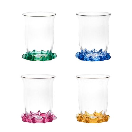 S/4 Harriet Shot Glasses, Multicolor