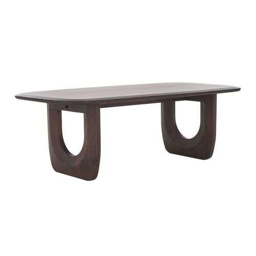 Romy Wood Coffee Table, Walnut