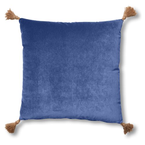 Lou 19x19 Pillow, Cobalt Velvet~P77551929