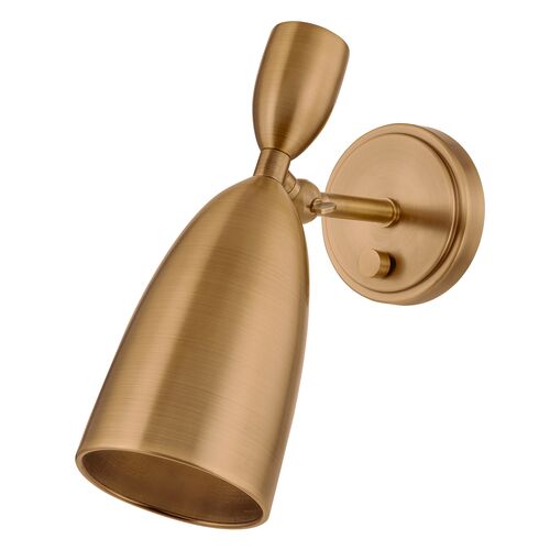 Spade Wall Sconce, Patina Brass