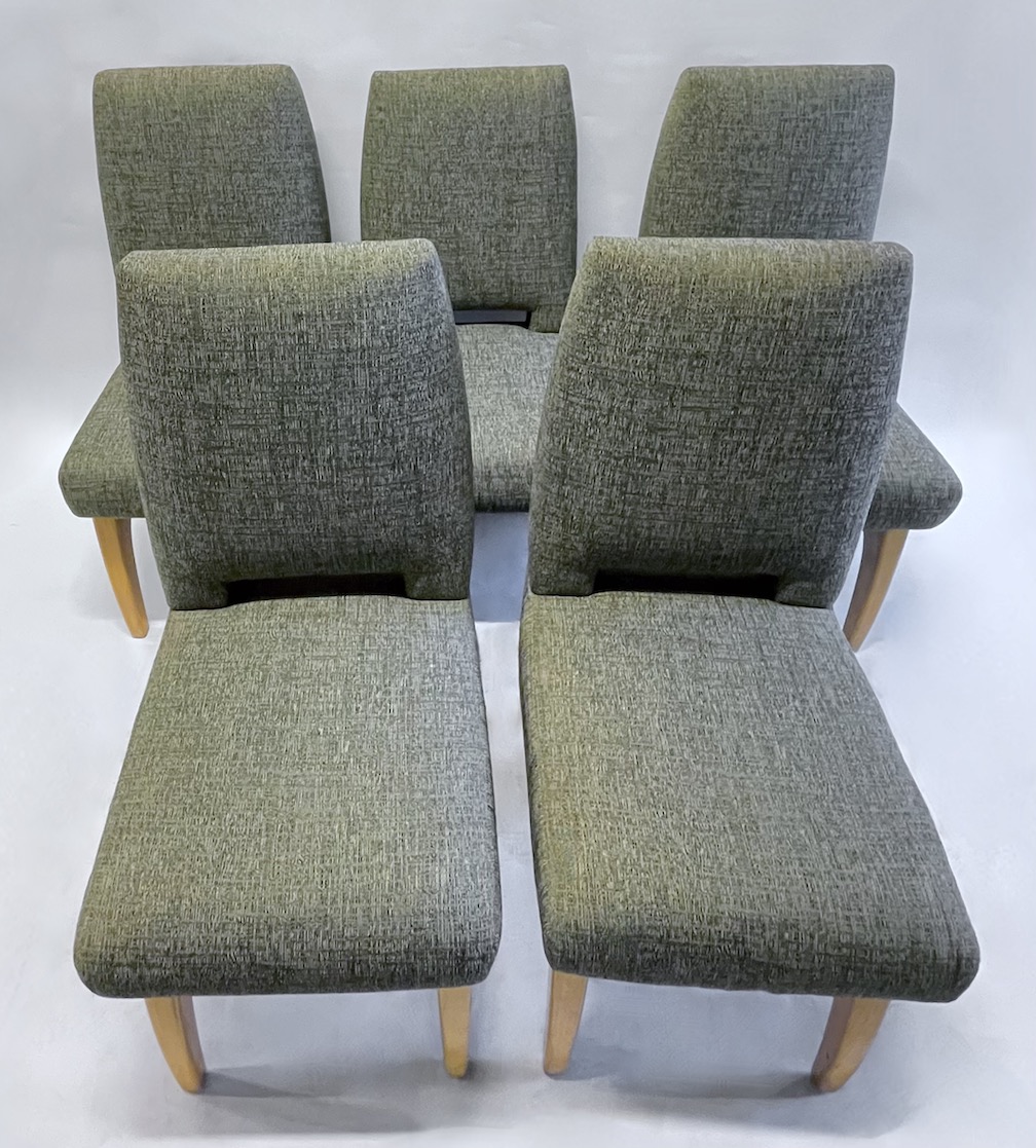MCM Style Upholstered Dining Chairs,S/10~P77689675