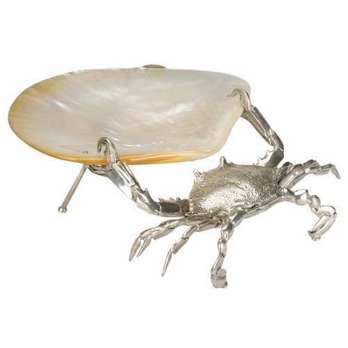 Foraging Crab Object, Silver