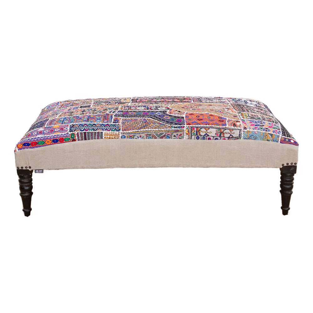 Tribal Modern Upholstered Ottoman~P77752600
