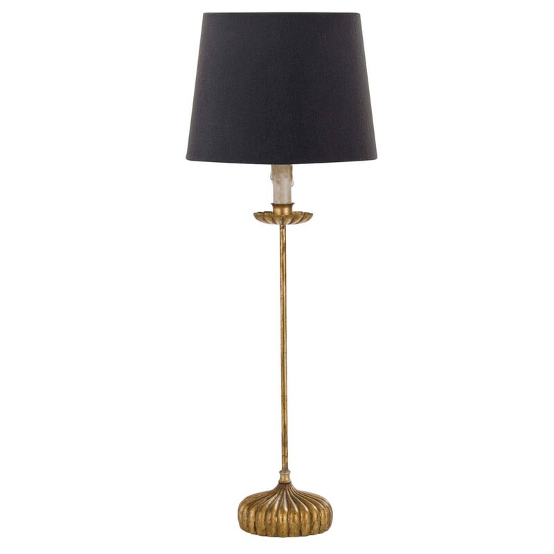 Clove Stem Buffet Lamp, Gold/Black