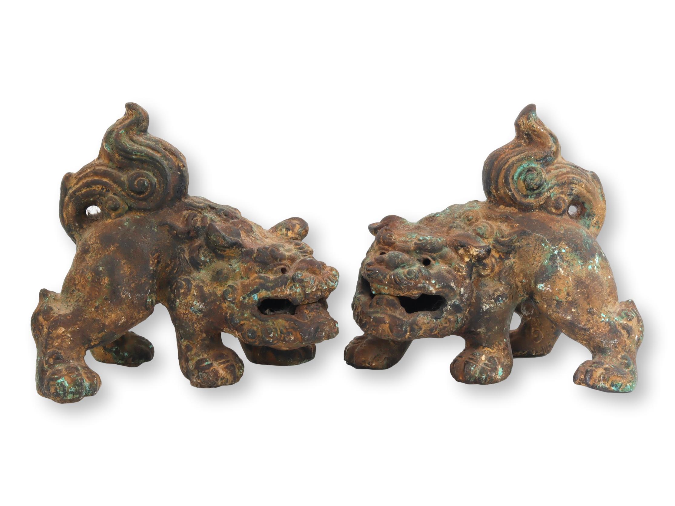 Heavy Cast Iron Foo Dogs~P77688852