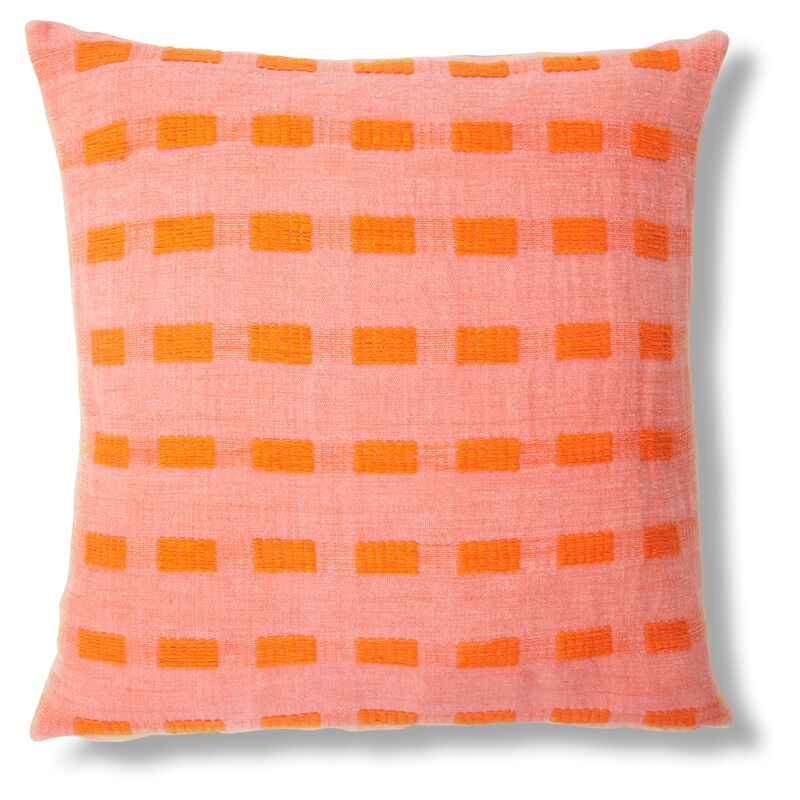 Coral 20x20 Pillow, Tangerine