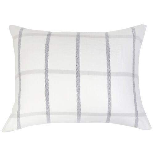 Copenhagen 28x36 Big Pillow, White/Grey