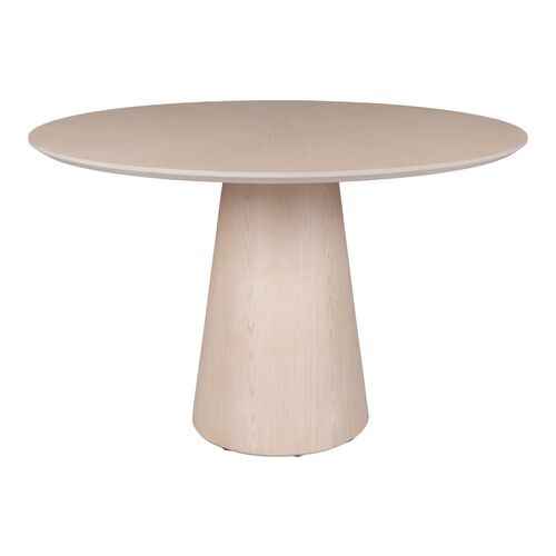 Monica Wooden Top Round Dining Table