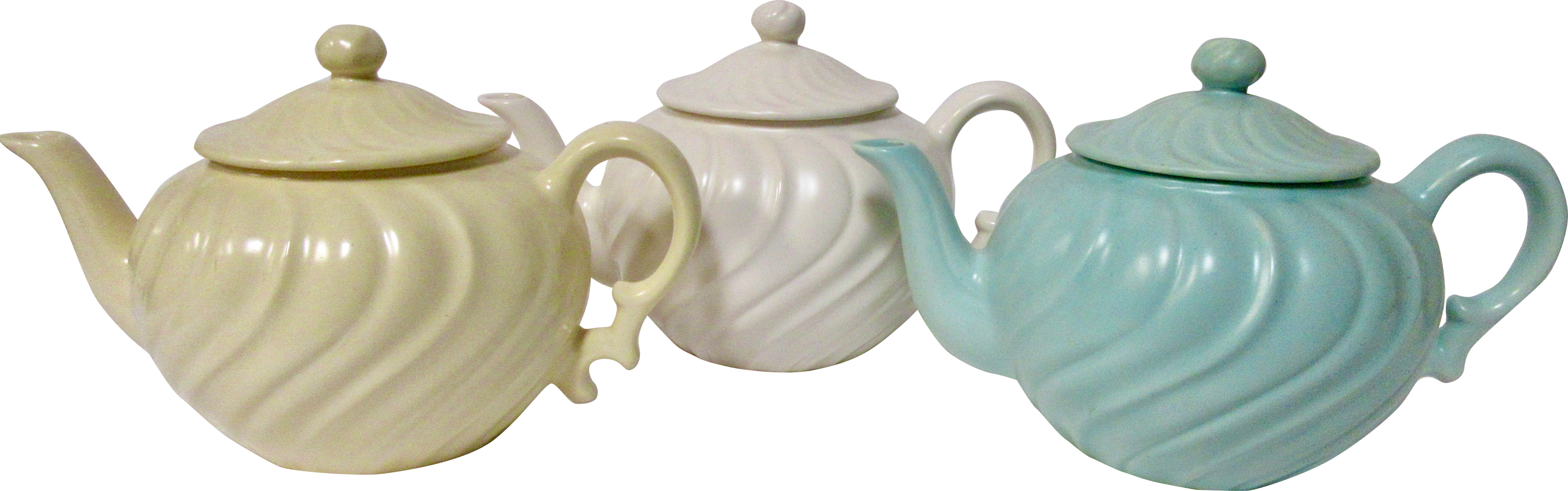 Gladding McBean Swirl Teapot Collection~P77669363