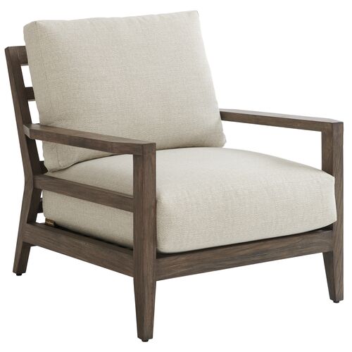 La Jolla Outdoor Occasional Chair, Textured Beige/Tan