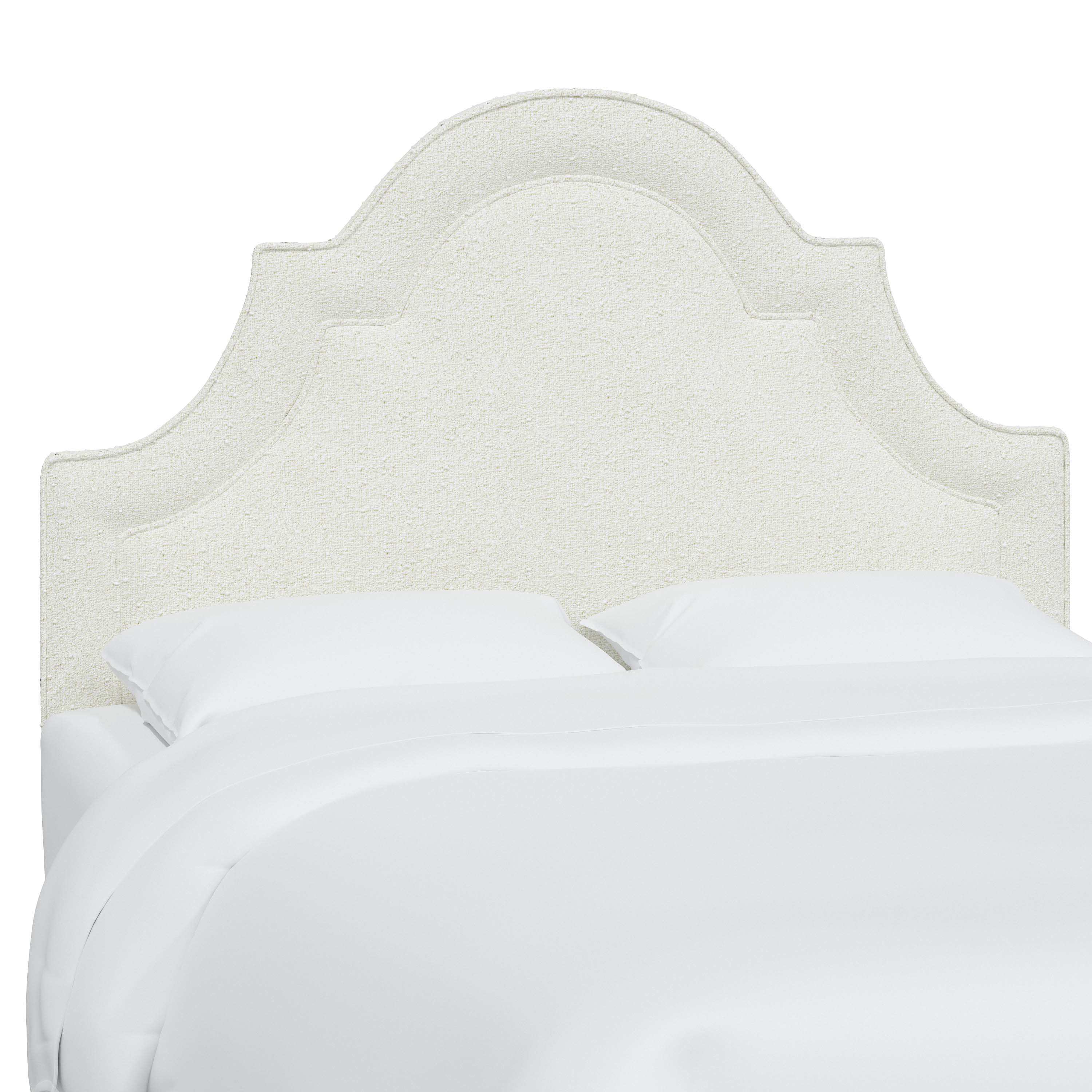Kennedy Boucle Arched Headboard