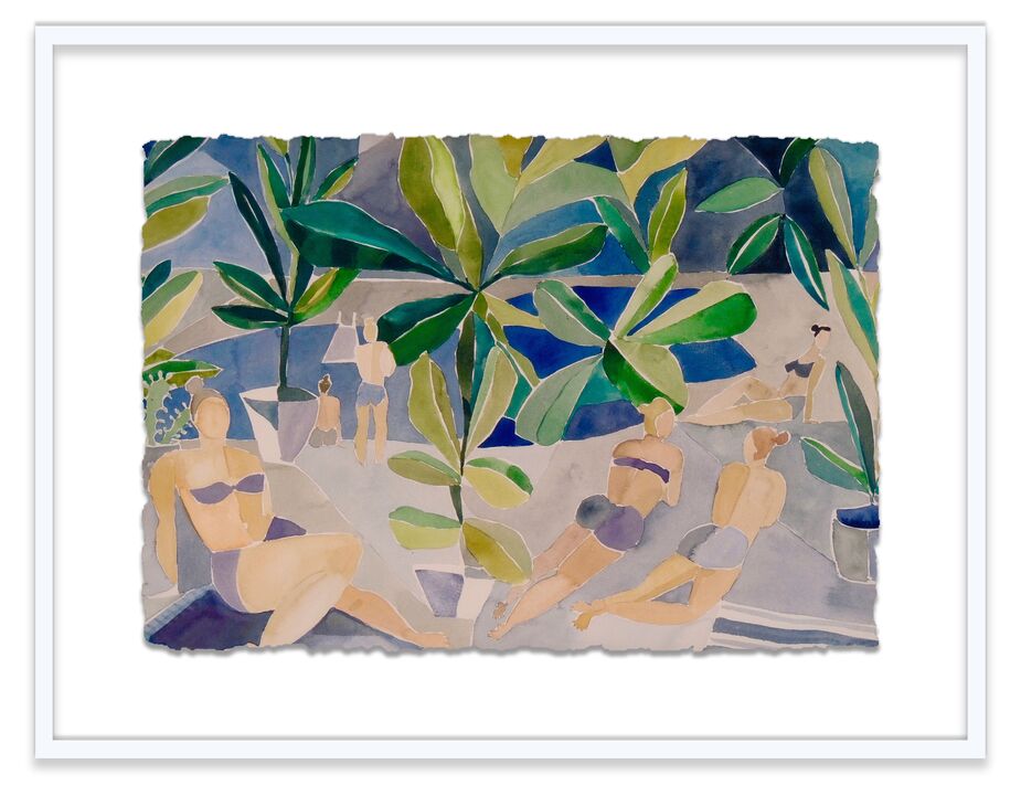 In Bathers I, among other works by Hayley Mitchell, the Cubist influence is apparent. Teil Duncan and Jane Feil are two other popular working artists who have clearly been influenced by Picasso.
