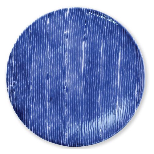 Santorini Stripe Dinner Plate, Blue/White~P67605545
