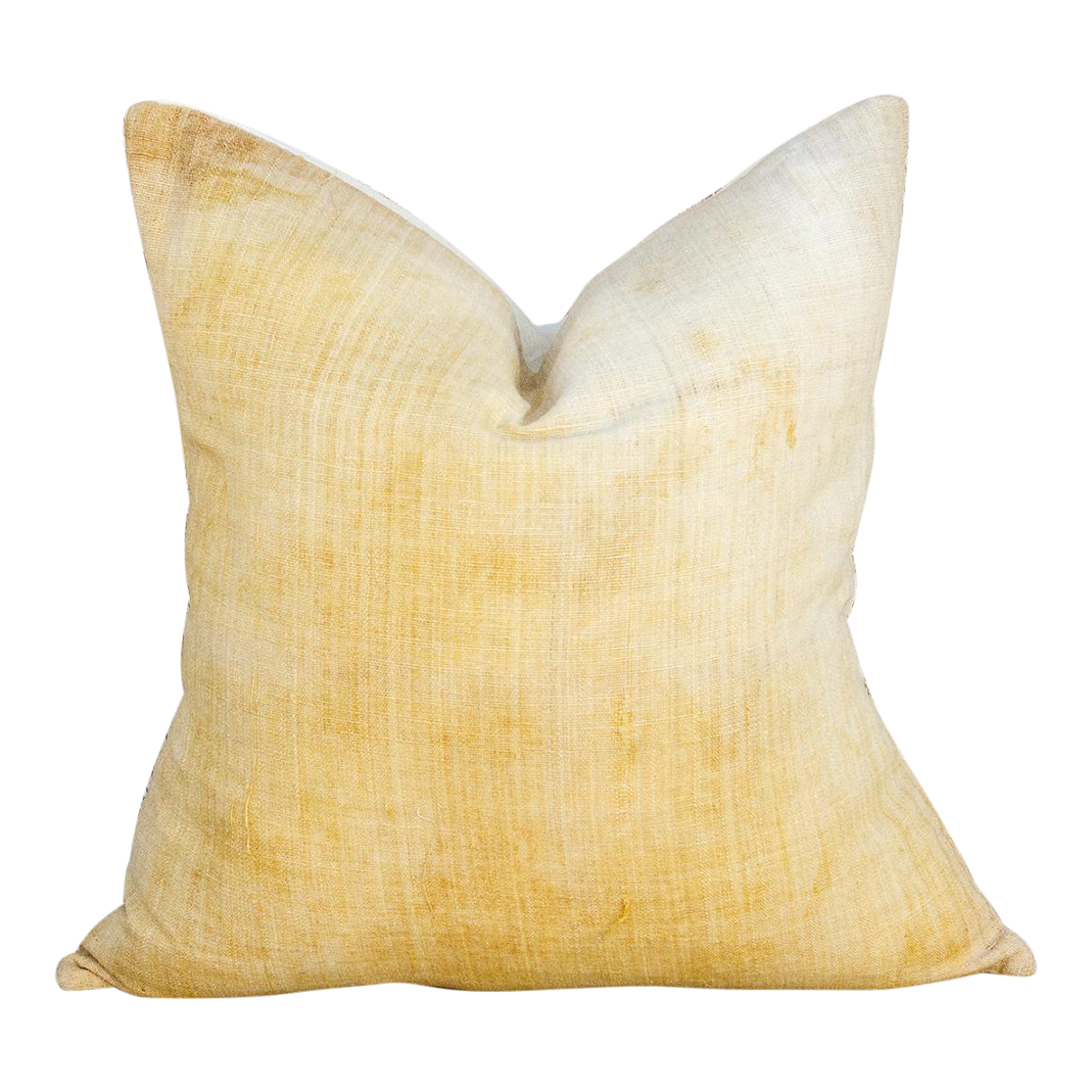 Ajila Yellow Organic Silk Pillow~P77651931