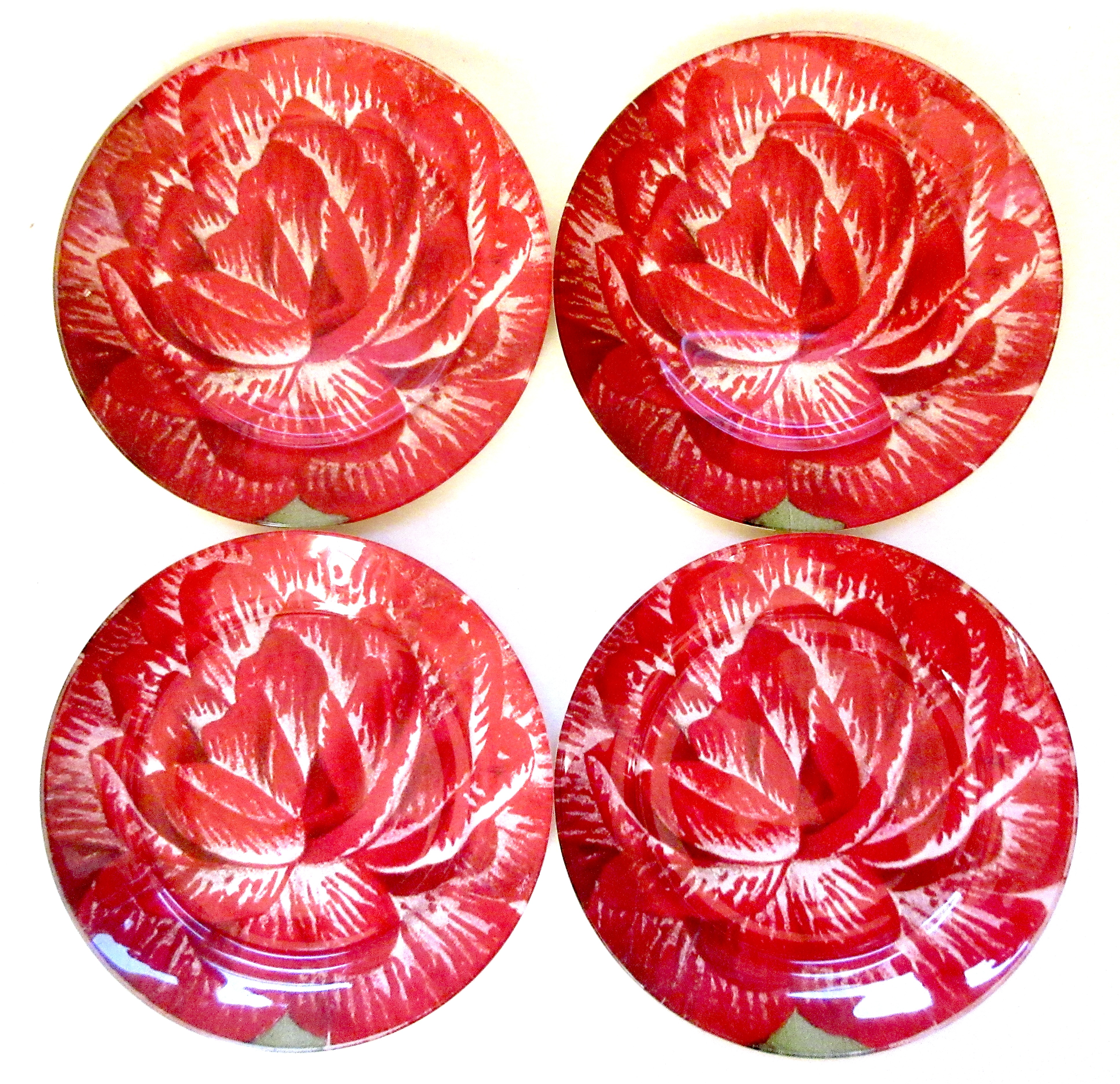 DIanthus Canape Plates Set of 4~P77679868