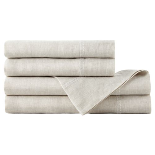 European Washed Linen Sheet Set