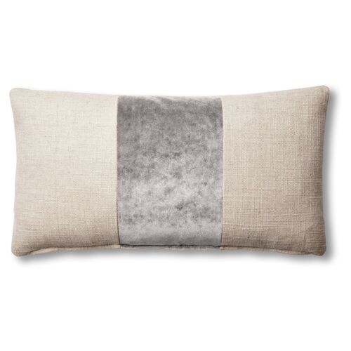 Blakely 12x23 Lumbar Pillow, Natural/Light Gray~P77551959