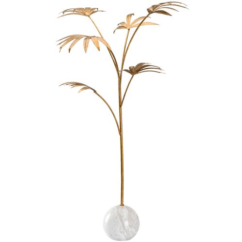 Leaf Iron Sculpture, Gold