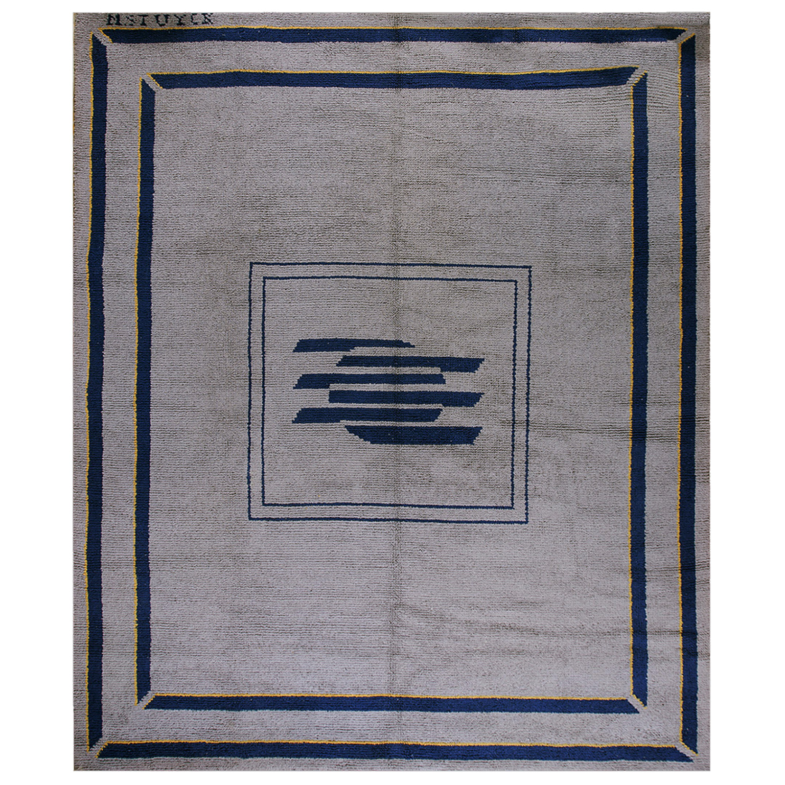 Early 20th Century Spanish Art Deco rug~P77697502