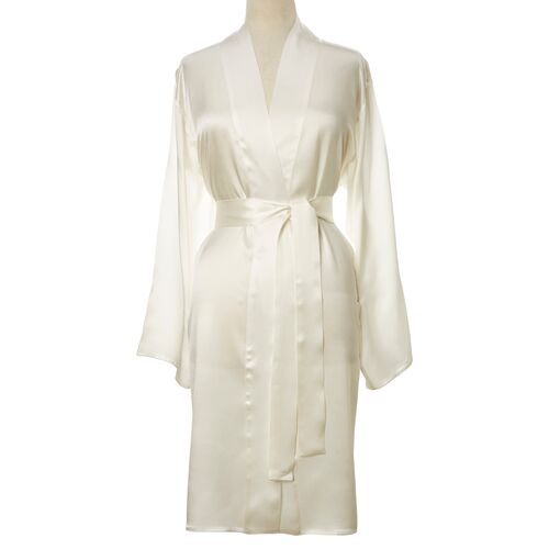 Single-Sided Short Robe, White~P76612178