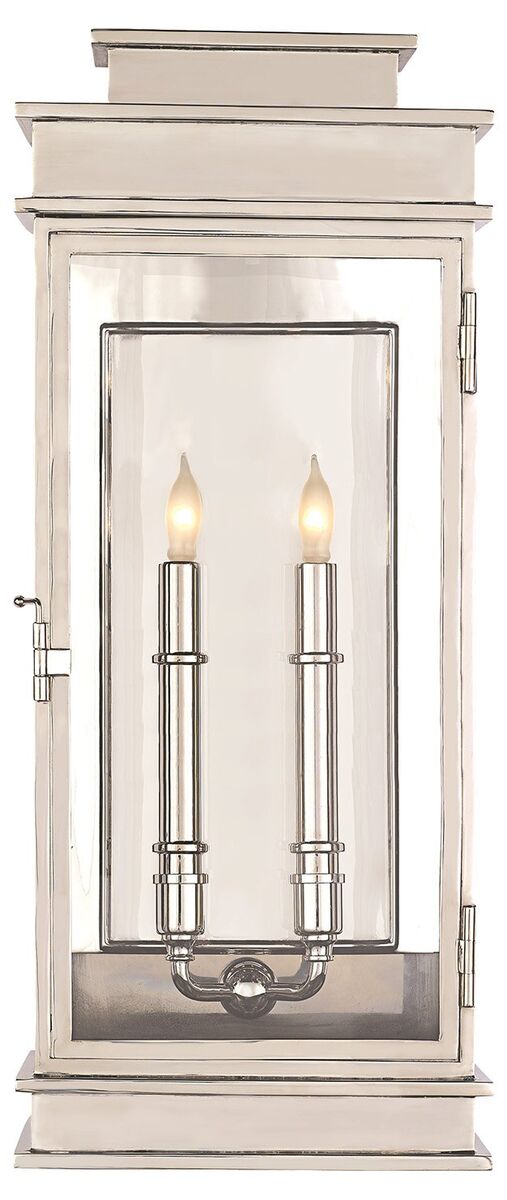 Visual Comfort outdoor lantern in nickel