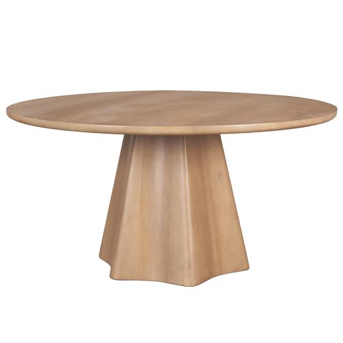 Curtis Mango Wood Round Dining Table Curtis Mango Wood Round Dining Table