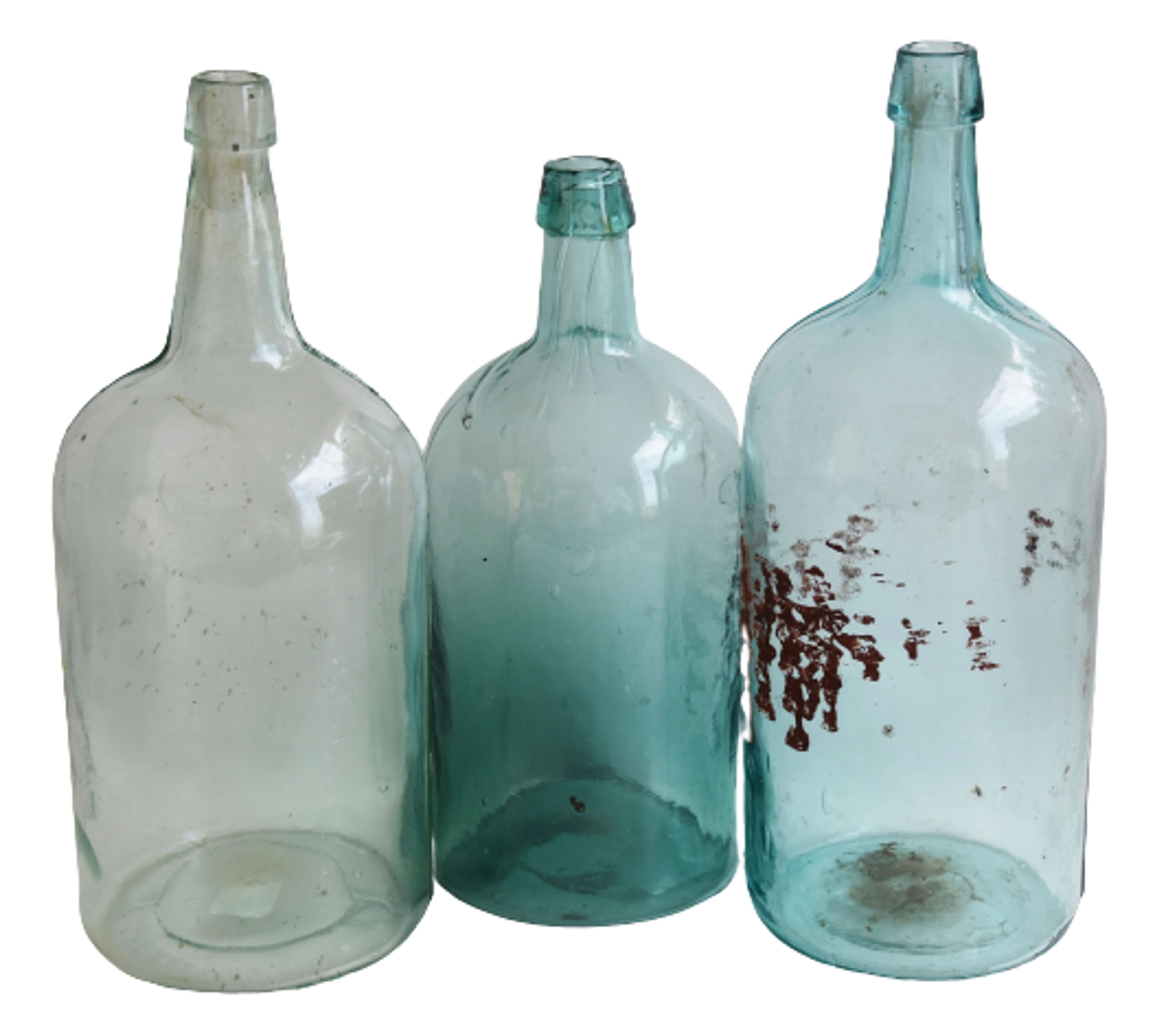 Antique Tall French Wine Bottles, S/3~P77625619