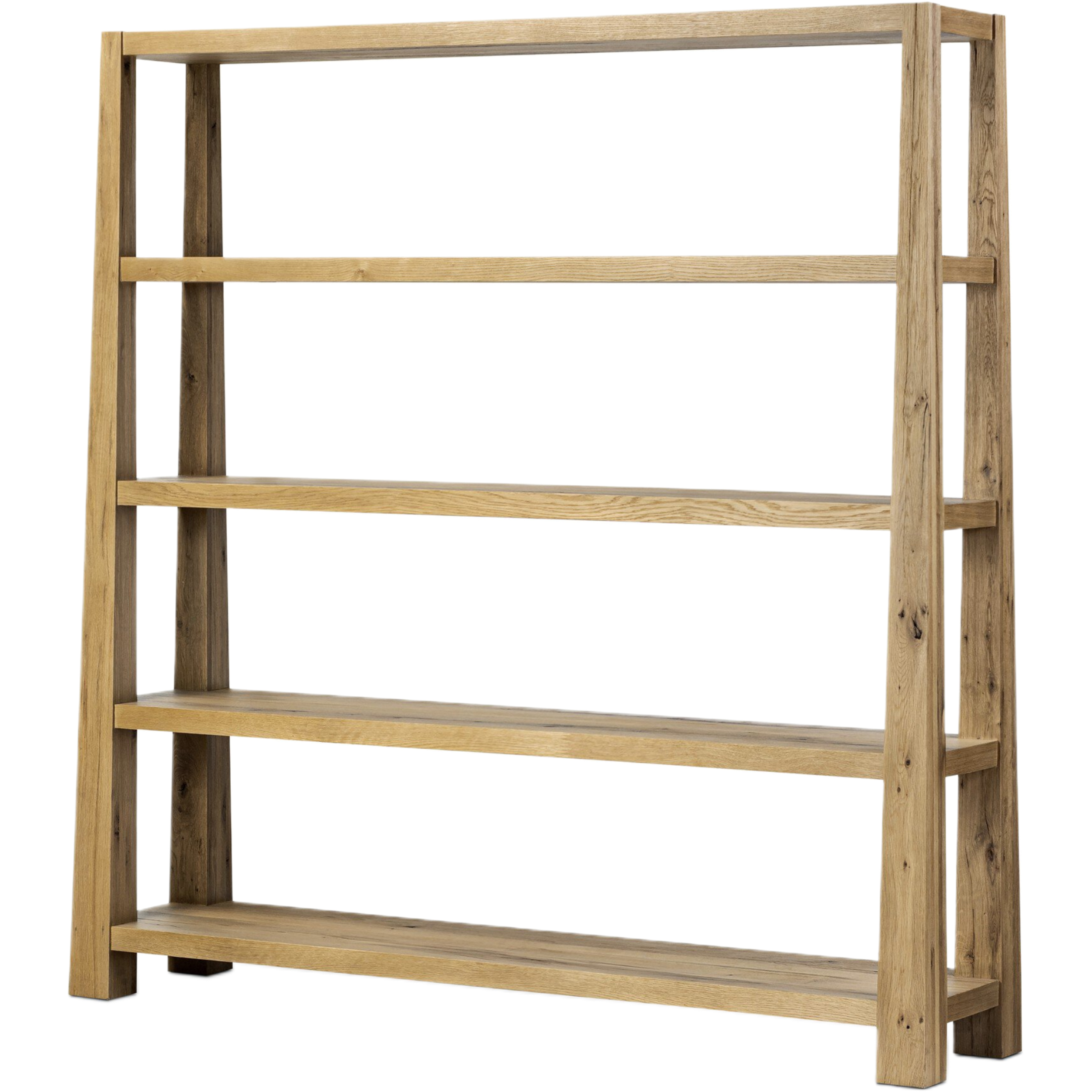 Adricksen Forged Iron 5-Shelf Bookshelf, Brass | One Kings Lane