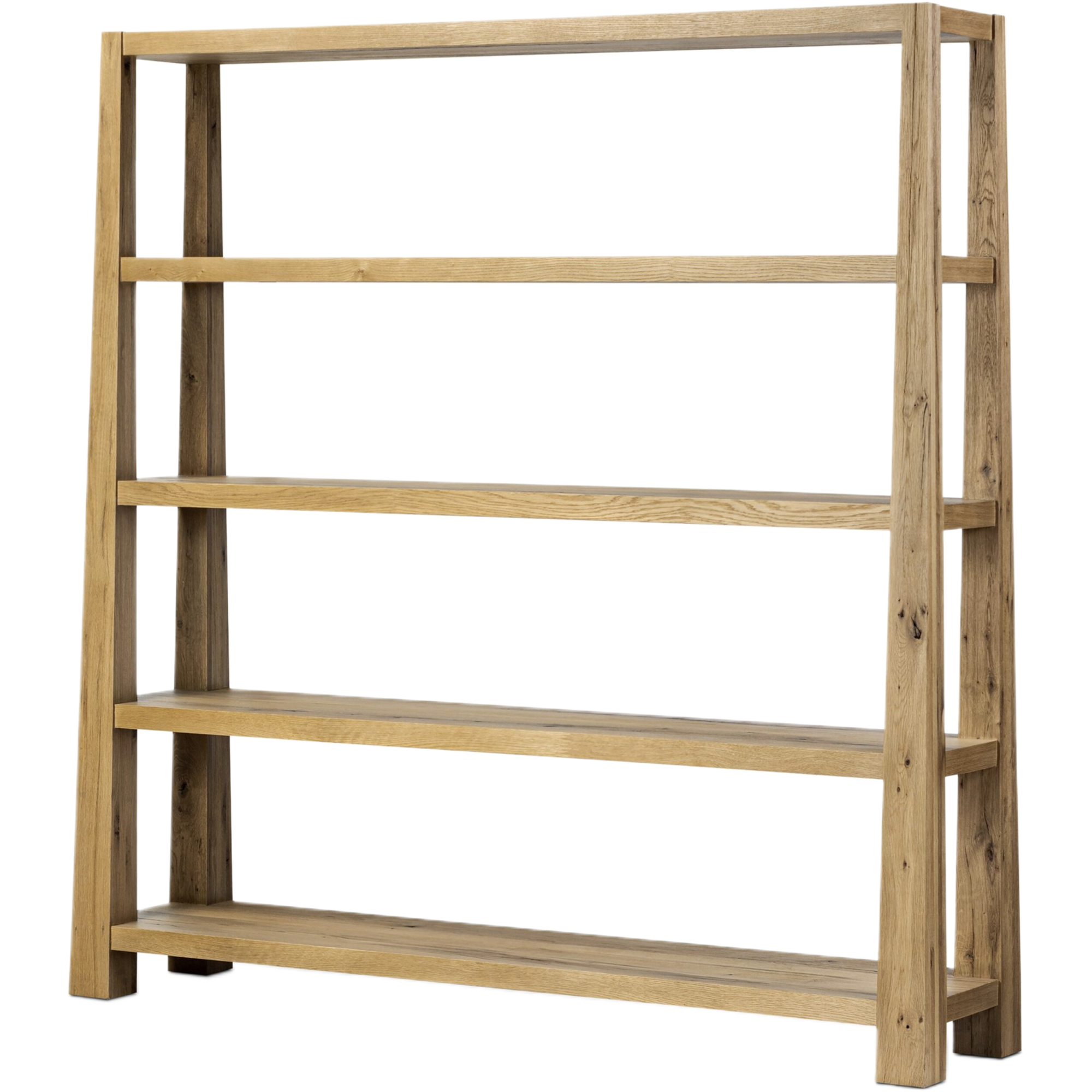 Hallowyn Bookcase, Aged Natural Oak