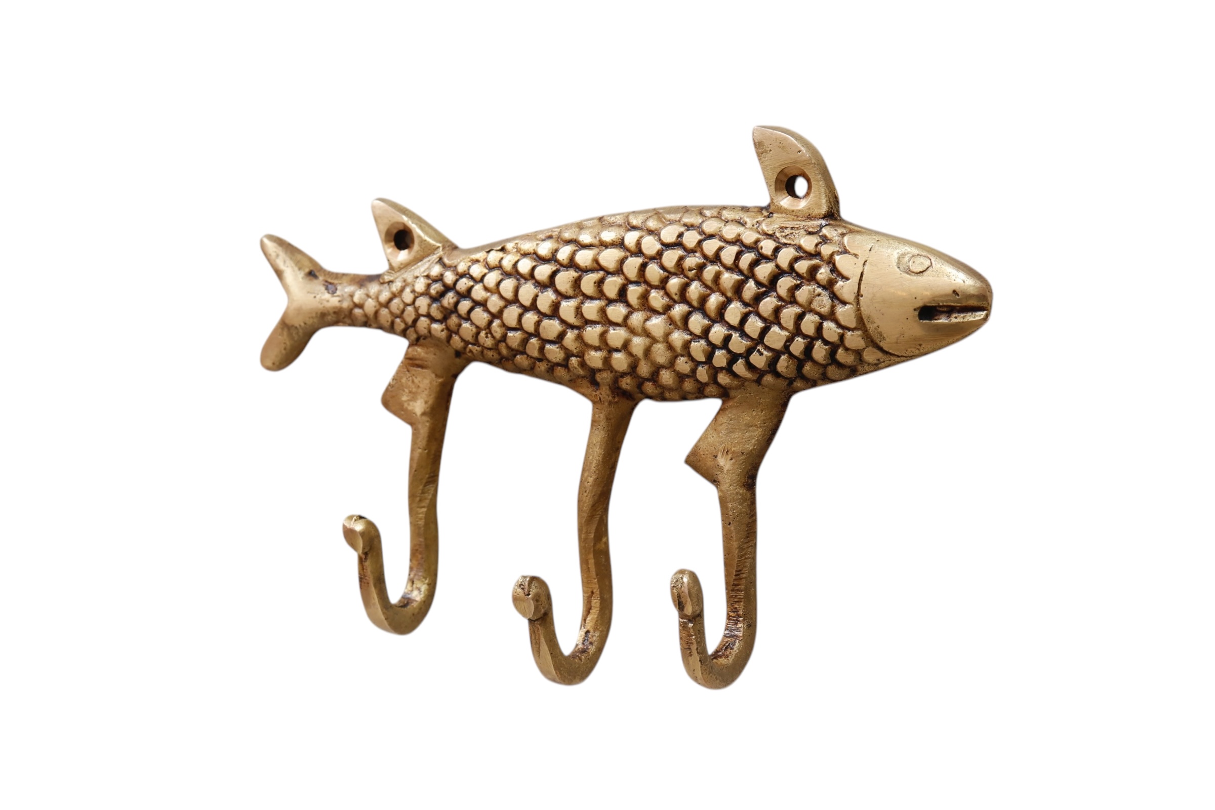 Brass Fish Wall Hooks Brass Fish Wall Hooks~P77806098