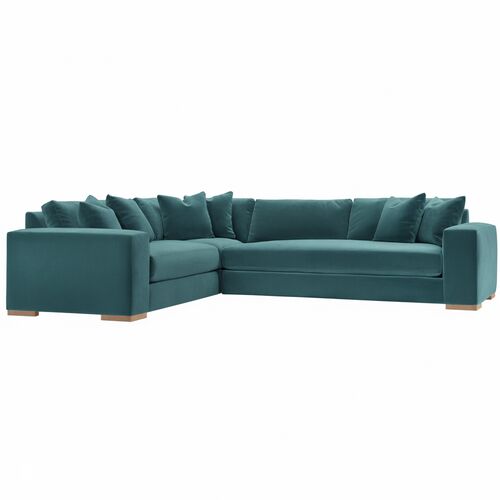 Remington 124" Velvet Corner Sectional Remington 124" Velvet Corner Sectional