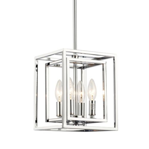 Kai 4-Light Mini Pendant, Polished Chrome
