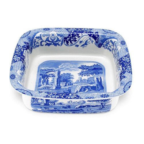 Italian Square Dish, Blue/White~P43082070