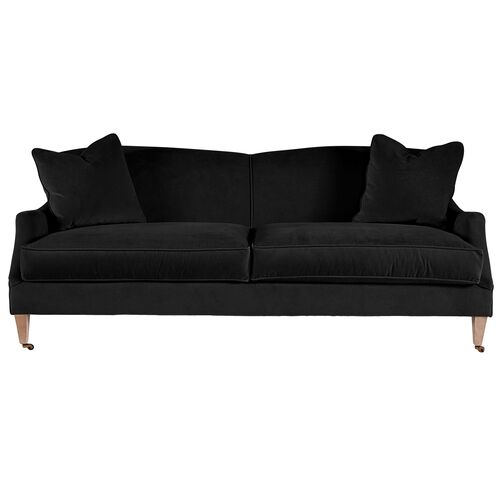 Elodie Velvet Curved Back Sofa