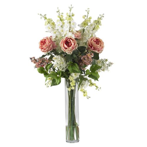 Faux Mixed Floral Arrangement