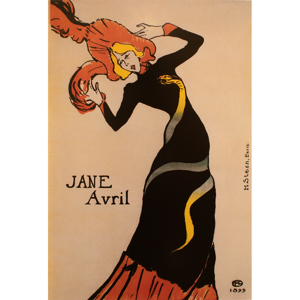 1992 Toulouse-Lautrec, Jane Avril Poster~P77600236