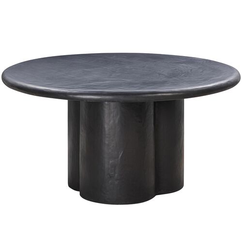 Zuma Faux-Plaster 59" Round Dining Table