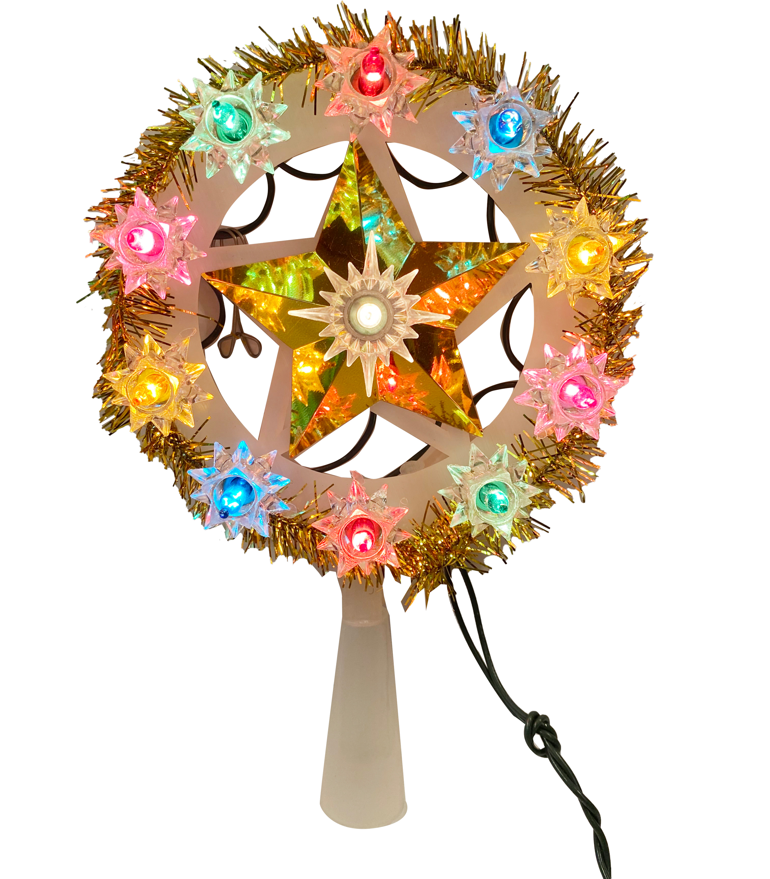Lighted Star in Circle Tree Topper~P77633769