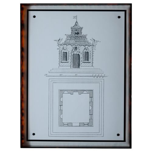 Pagoda Folly I Print, 20" x 26"