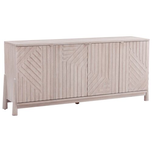 Jessica 4-Door Server, White Oak