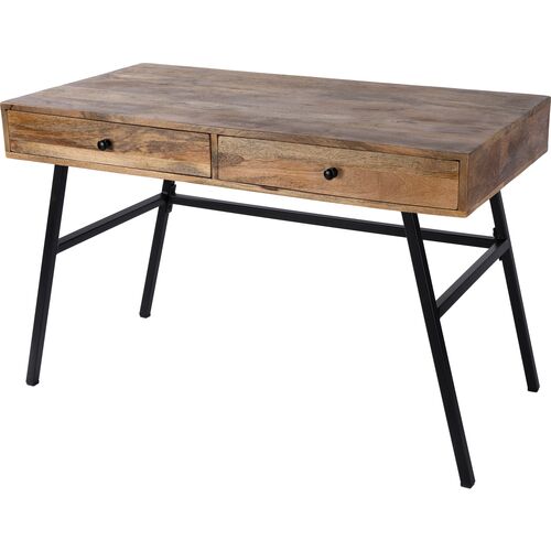 Lani Two-Drawer Desk, Natural~P77639279