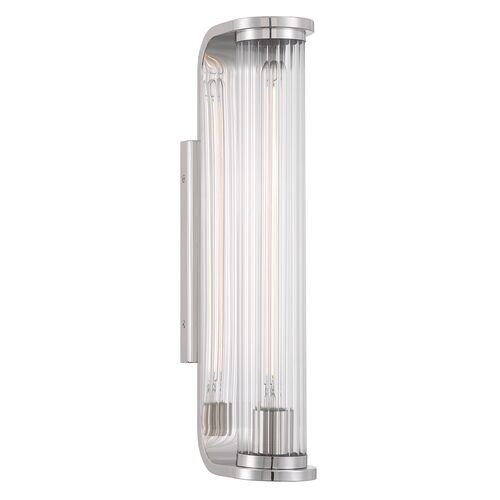 Jarvis 1-Light LED Ribbed Glass Wall Sconce