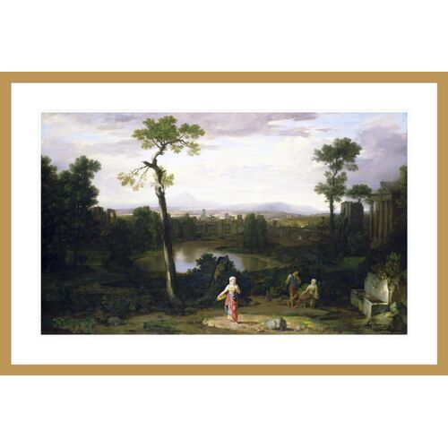 Italian Landscape by Washington Allston Framed Print