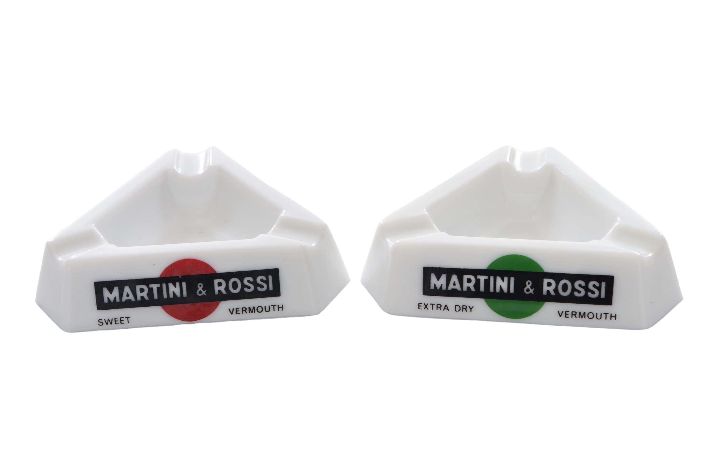 Martini & Rossi French Ashtrays - a Pair~P77666522