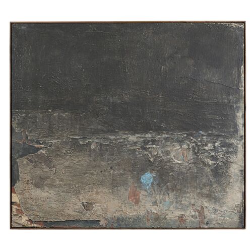 Deposition Painting by Paul Meyer, Rustic Walnut Frame