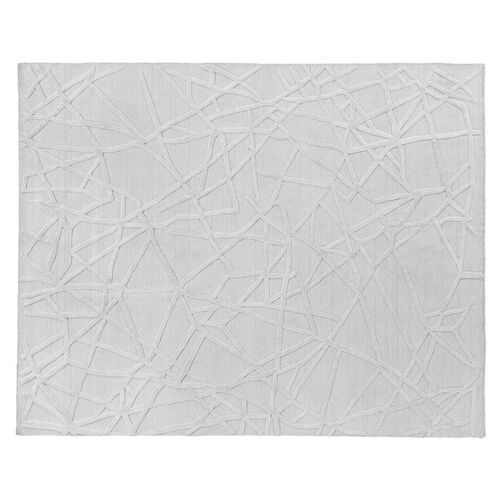 Luis Hand-Knotted Rug, Ivory