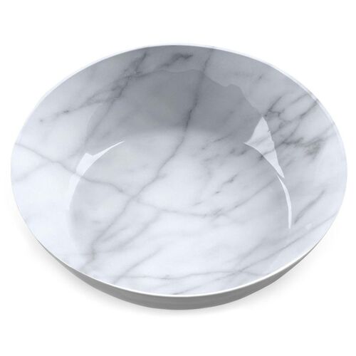 S/6 Marbled Melamine Bowls, White~P77533329