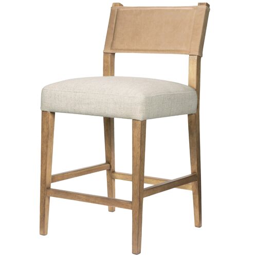 Parker Leather Backed Counter Stool