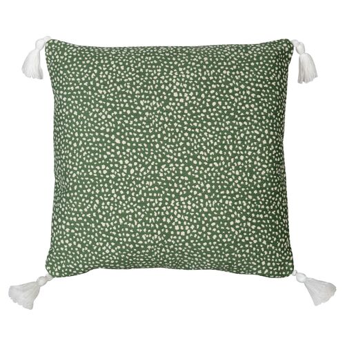 Nora Spot Outdoor Pillow, Green/White~P77650055